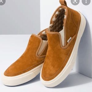 COPY - Vans mid slip on in pumpkin spice suede